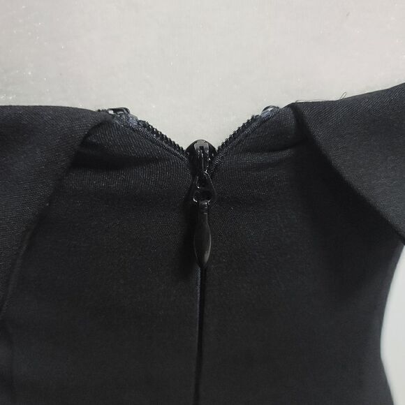 Adelyn Rae Halter asymmetrical sheath dress in black size xsmall - Picture 14 of 16